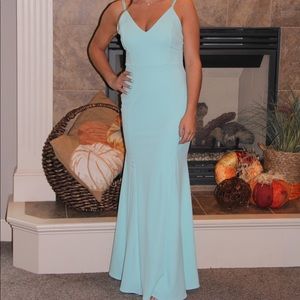 Aqua Long Dress